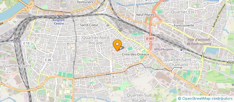 localisation de l'entreprise SCI JACQUEMARD  AVIGNON