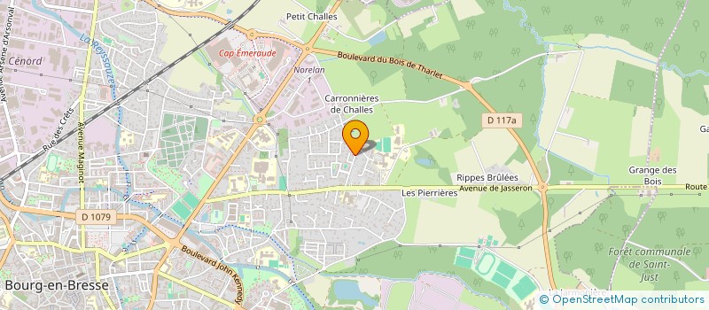 localisation de l'entreprise SCI JACQUEMET à BOURG-EN-BRESSE