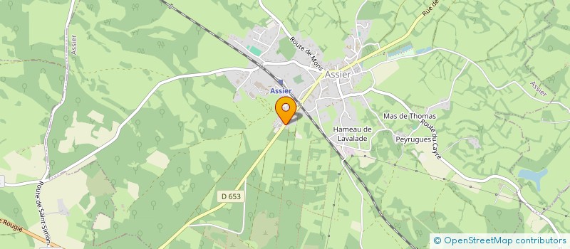 localisation de l'entreprise SCI JACQUEMIN  ASSIER