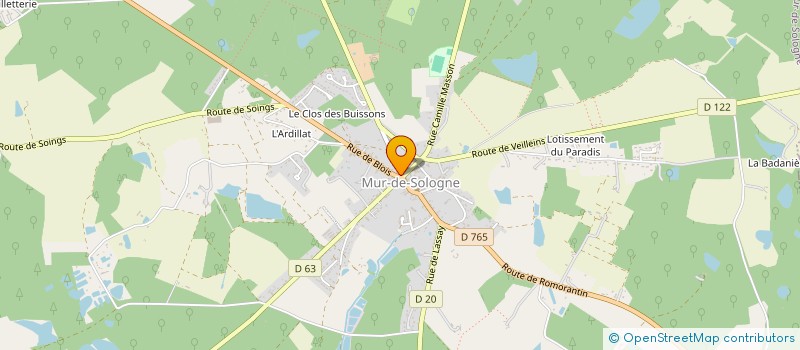 localisation de l'entreprise SCI JACQUES  MUR-DE-SOLOGNE