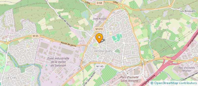 localisation de l'entreprise SCI JACQUES à VENDARGUES