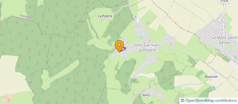 localisation de l'entreprise SCI JACQUES  SAINT-GERMAIN-LA-POTERIE