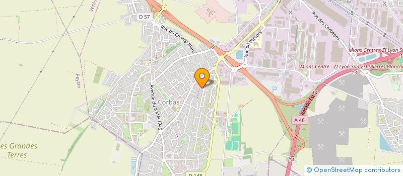 localisation de l'entreprise SCI JACQUES BREL à CORBAS