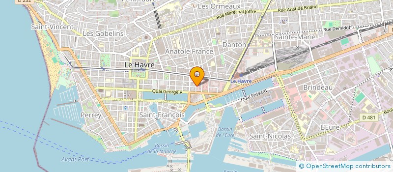 localisation de l'entreprise SCI JACQUES CARTIER à LE HAVRE