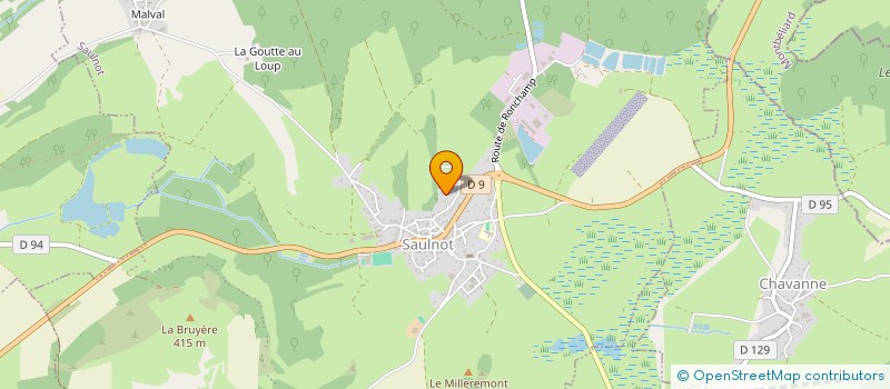 localisation de l'entreprise SCI JACQUES COEUR  SAULNOT