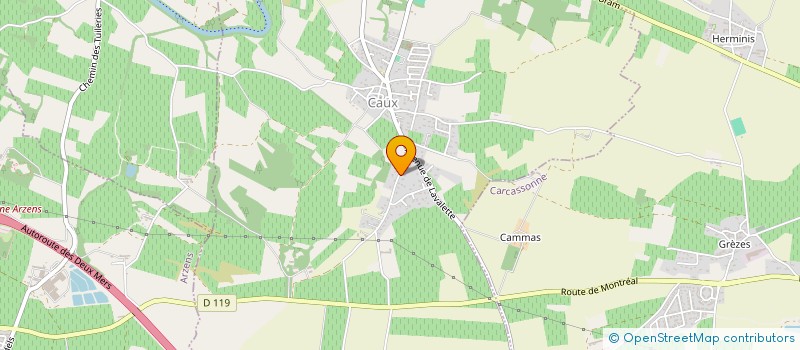 localisation de l'entreprise SCI JACQUES GAYRAUD  CAUX-ET-SAUZENS