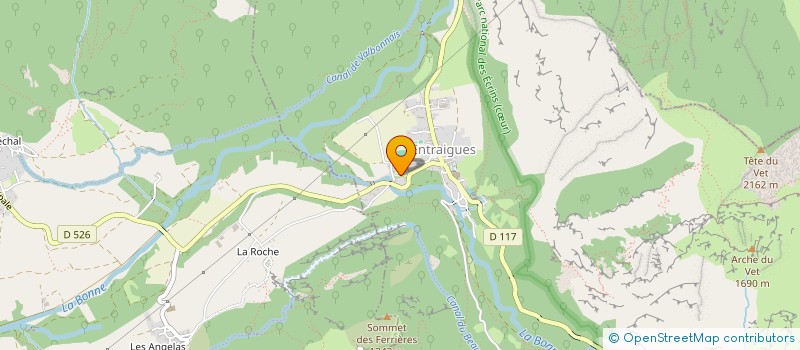 localisation de l'entreprise SCI JACQUES LECOLAZET  ENTRAIGUES