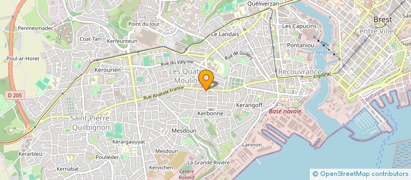 localisation de l'entreprise SCI JACQUES PARENT  BREST