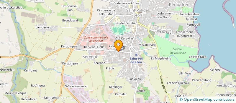 localisation de l'entreprise SCI JACQUESISA  SAINT-POL-DE-LEON