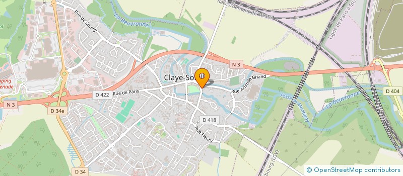 localisation de l'entreprise SCI JACQUET  CLAYE-SOUILLY