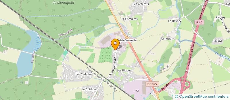 localisation de l'entreprise SCI JACQUET à CERTINES