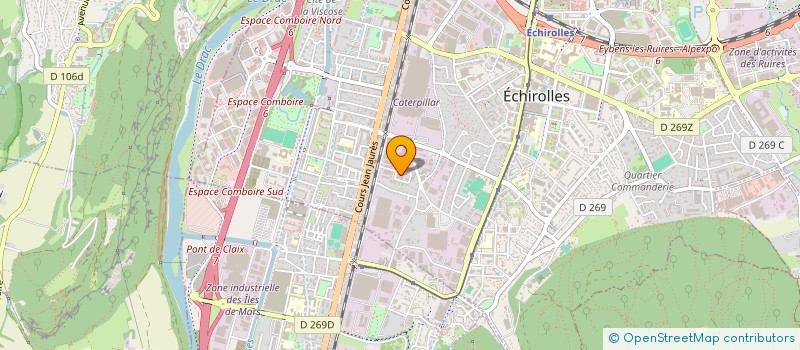 localisation de l'entreprise SCI JACQUET  ECHIROLLES
