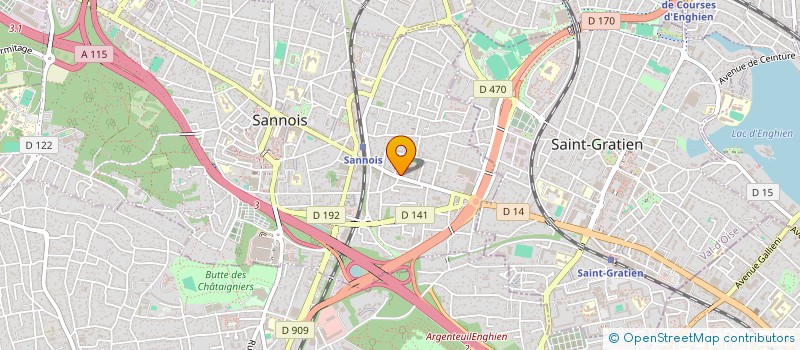 localisation de l'entreprise SCI JACQUET  SANNOIS