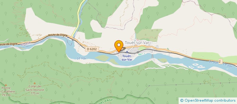 localisation de l'entreprise SCI JACQUEVER  VILLARS-SUR-VAR