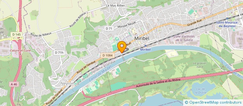 localisation de l'entreprise SCI JACQUIMAUSSOIS à MIRIBEL