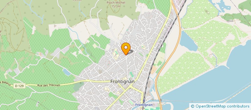 localisation de l'entreprise SCI JACQUOT à FRONTIGNAN