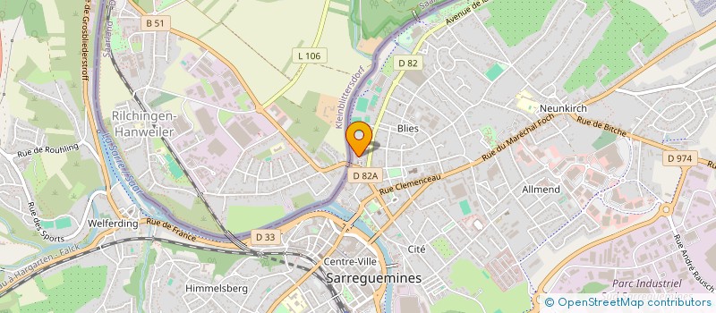 localisation de l'entreprise SCI JACQUOT à SARREGUEMINES