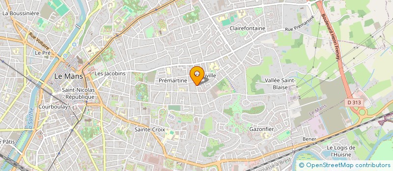 localisation de l'entreprise SCI JACQUOTTE  LE MANS