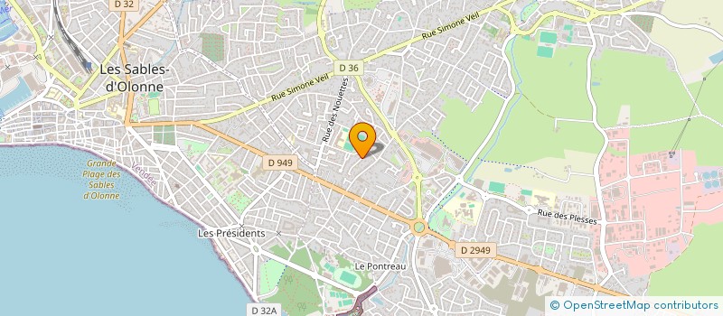 localisation de l'entreprise SCI JACRAY à LES SABLES D'OLONNE
