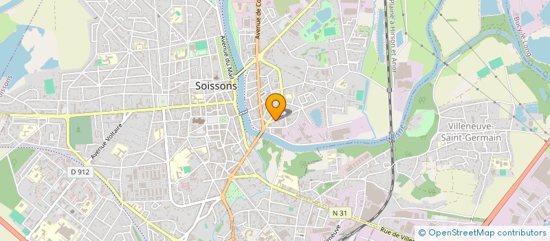 localisation de l'entreprise SCI JACRISE à SOISSONS