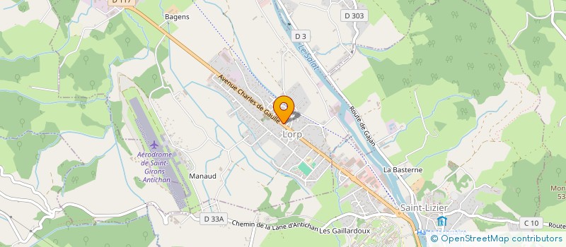 localisation de l'entreprise SCI JACS à LORP-SENTARAILLE