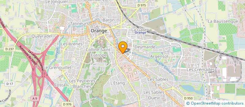 localisation de l'entreprise SCI JACSON  ORANGE