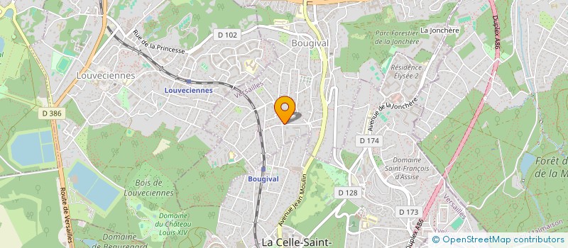 localisation de l'entreprise SCI JACTAT - TRARIEUX  BOUGIVAL