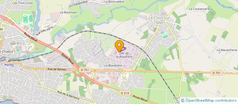 localisation de l'entreprise SCI JACTYS  PORNIC