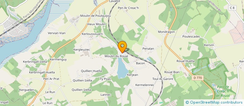 localisation de l'entreprise SCI JACX  DIRINON