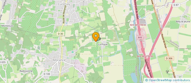 localisation de l'entreprise SCI JAD  MORANCE