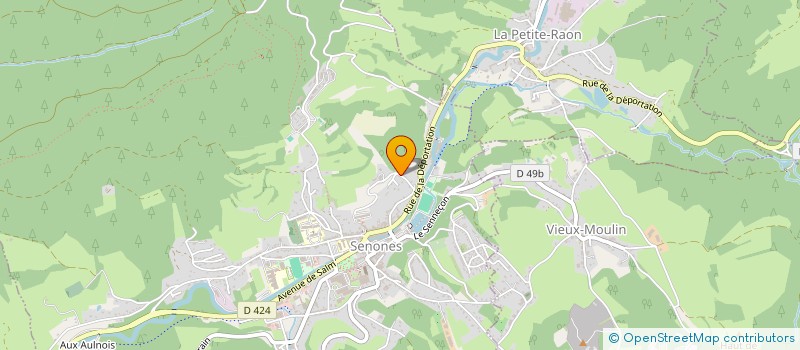 localisation de l'entreprise SCI JAD  SENONES
