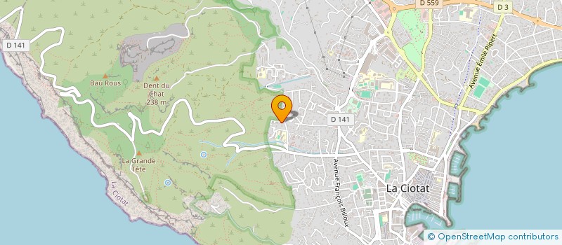 localisation de l'entreprise SCI JAD  LA CIOTAT