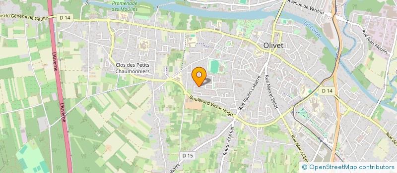 localisation de l'entreprise SCI JAD à OLIVET