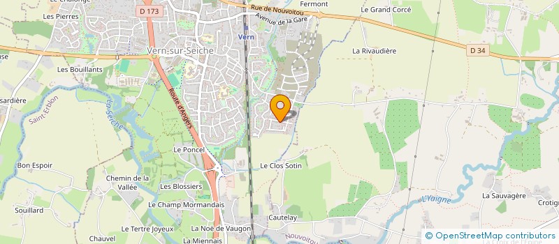 localisation de l'entreprise SCI JAD  VERN-SUR-SEICHE