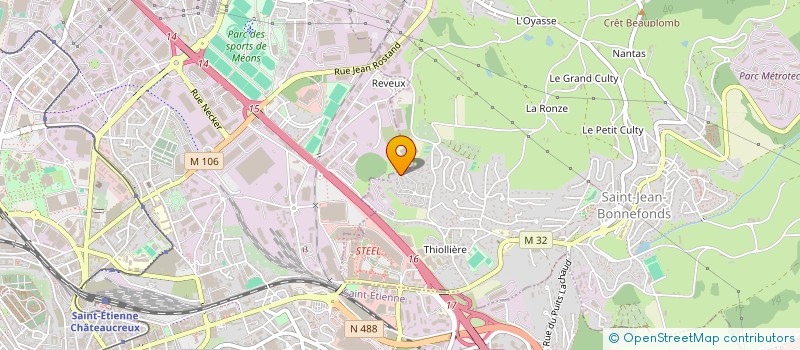 localisation de l'entreprise SCI JAD  SAINT-JEAN-BONNEFONDS