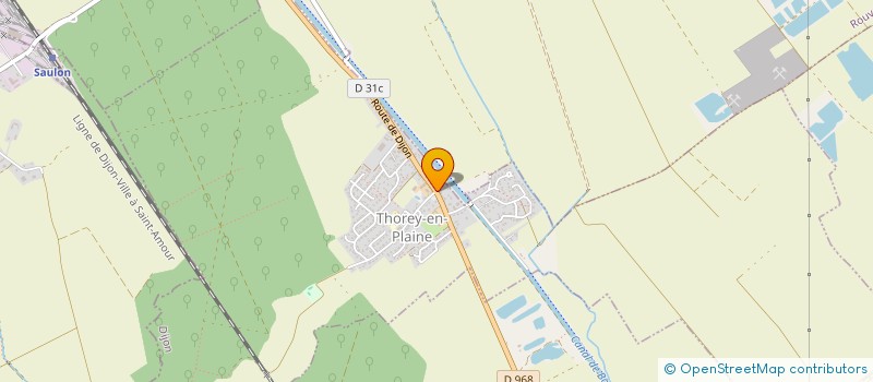 localisation de l'entreprise SCI JAD  THOREY-EN-PLAINE