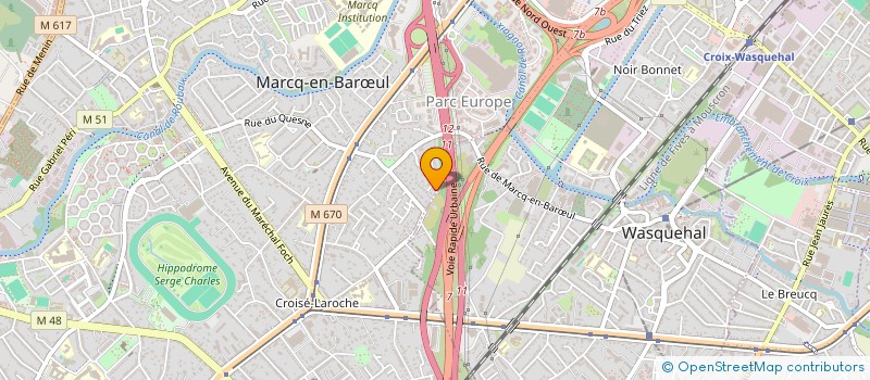 localisation de l'entreprise SCI JAD'IMM à MARCQ-EN-BARŒUL
