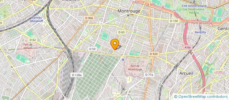 localisation de l'entreprise SCI JAD IMMOBILIER  MONTROUGE