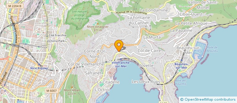 localisation de l'entreprise SCI JADA à VILLEFRANCHE-SUR-MER
