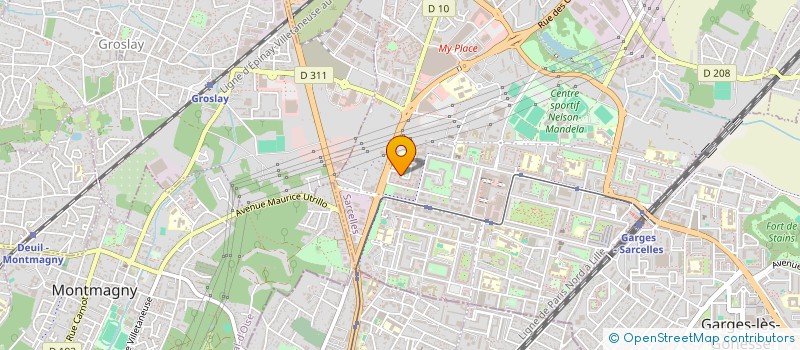 localisation de l'entreprise SCI JADA à SARCELLES