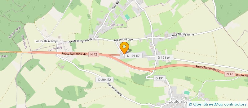 localisation de l'entreprise SCI JADAM  COULOMBY