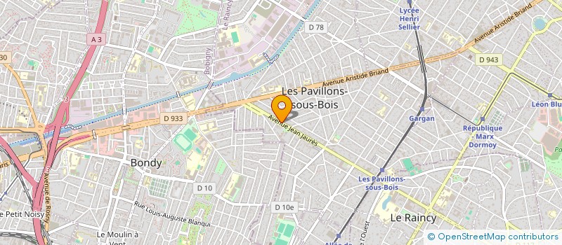 localisation de l'entreprise SCI JADAMBREL  LES PAVILLONS-SOUS-BOIS