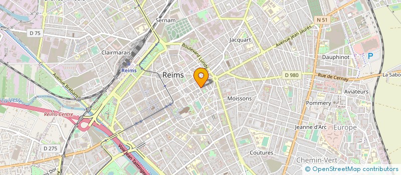 localisation de l'entreprise SCI JADART à REIMS