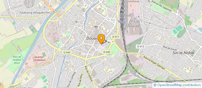 localisation de l'entreprise SCI JADAUR à DOUAI