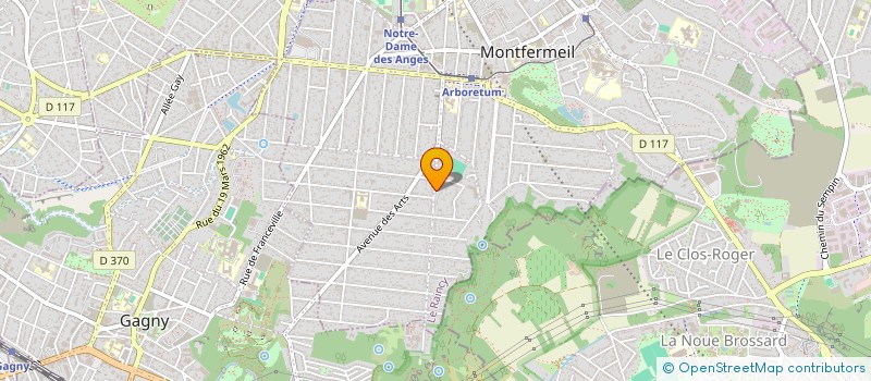 localisation de l'entreprise SCI JADC à MONTFERMEIL