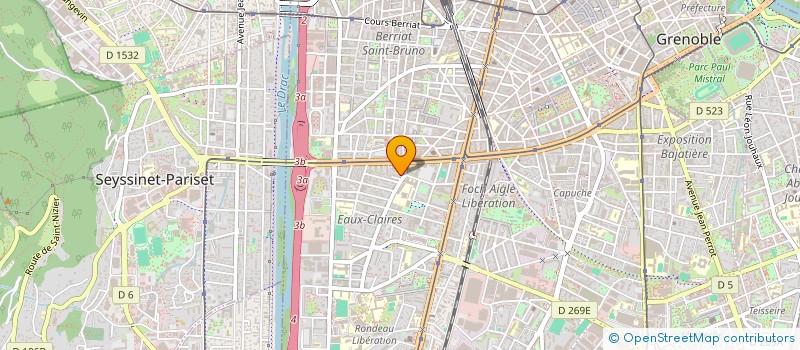 localisation de l'entreprise SCI JADDE à GRENOBLE