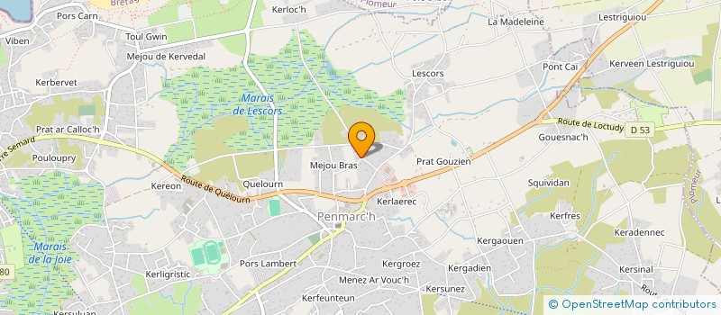 localisation de l'entreprise SCI JADE  PENMARCH