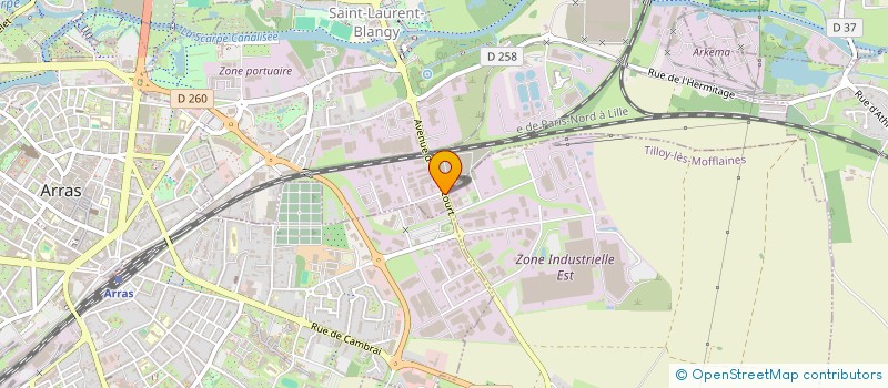 localisation de l'entreprise SCI JADE  SAINT-LAURENT-BLANGY