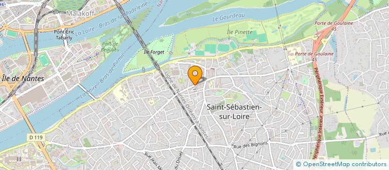 localisation de l'entreprise SCI JADE  SAINT-SEBASTIEN-SUR-LOIRE