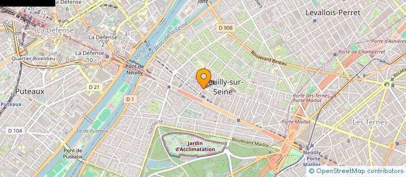 localisation de l'entreprise SCI JADE à NEUILLY-SUR-SEINE